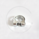 Seat Clamp with Hex Head Bolt - silver, 28.6