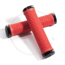 SRAM Double Clamp Lock-On Grips | black, red, white