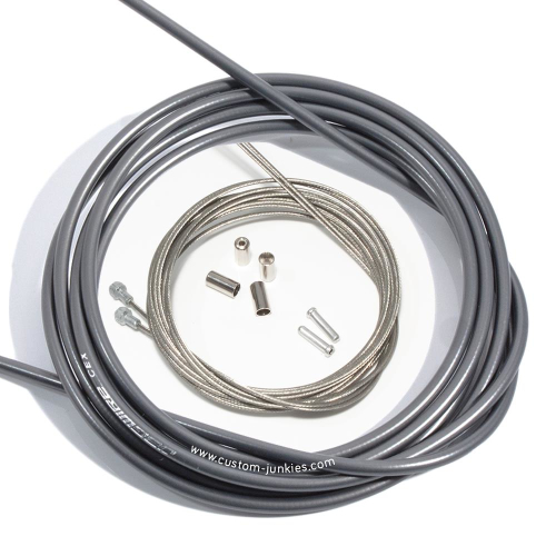 Brake Cable Set Jagwire/ Shimano | ROAD | front-and-rear cables & housing - high-tech grey