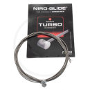 NIRO-GLIDE TURBO Edelstahl-Bremszug MTB | Walzennippel | 1,5x2050mm