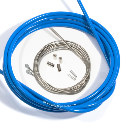 Brake Cable Set Jagwire/ Shimano | ROAD | front-and-rear cables & housing - blue