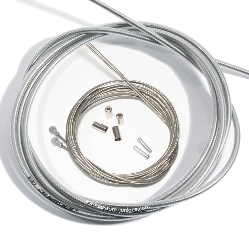 Brake Cable Set Jagwire/ Shimano | ROAD | front-and-rear cables & housing - silver-transparent