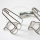 MKS Cage Clip Toe Clips | Chromed Steel - size L
