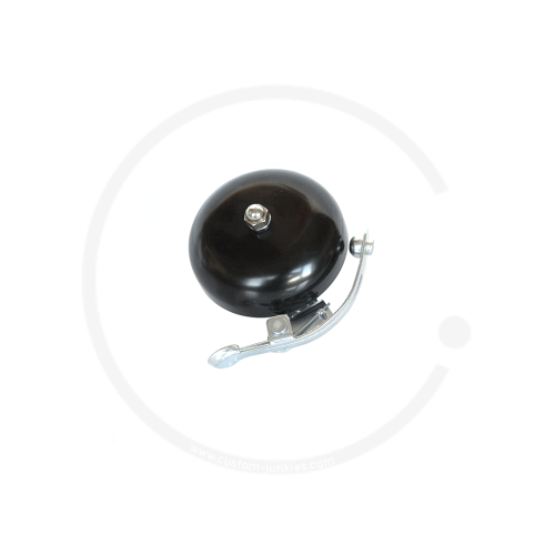 Klingel | Retro Rennrad Glocke mit Feder - schwarz