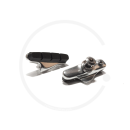 Brake Shoes for Shimano Dura Ace Caliper Brakes | Aluminium silver | 1 Pair