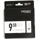 Connex 9SB Black Bicycle Chain | 9 speed | 1/2 x 11/128&quot; | brass-plated