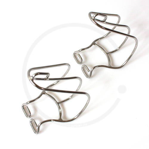 thumbnail image 2 of MKS NJS Road Bike Pedal Toe Clips – Steel Alloy Leather, Fixed Gear/Single Speed, Vintage City/Track Bike – 9/16″ Axle 2 of 2