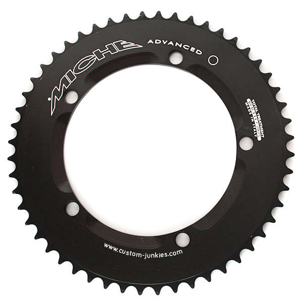 Miche Advanced Pista Track Chainring | Black | 144mm BCD | 44T 54T