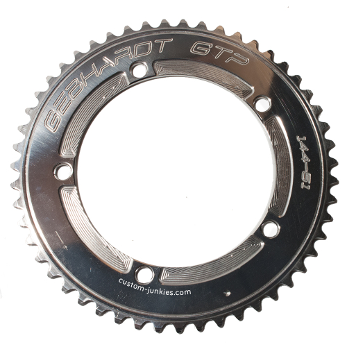 パーツ GEBHARDT 62t bcd144 track chainring GEBHARDT Track Chainring CNC | silver polished | 144mm BCD - 47T
