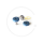Kurbelschrauben mit farbiger Staubkappe | Vierkant - blau