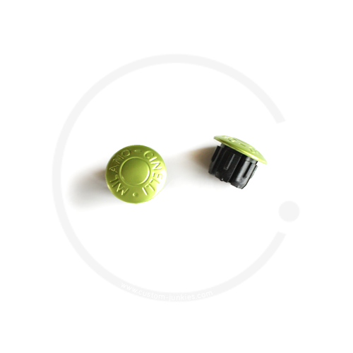 Cinelli Milano Anodized Bar Plugs | 2 pieces - green