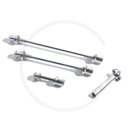 MTB Bolt-On Skewers *lockable* | Front &amp; Rear Wheel &amp; Seatpost - silver