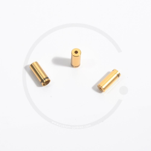 Jagwire Brake Cable Outer End Cap | Aluminium | Ø 5mm - gold
