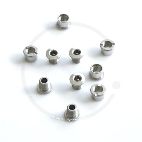 Double Alloy Chainring Bolts - silver