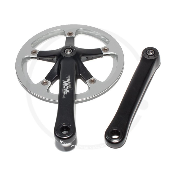 Miche Team 1 Single Speed Cranks with Rock Ring | 1/2 x 3/32