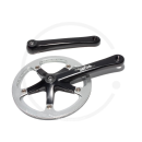 Miche Team 1 Single Speed Cranks with Rock Ring | 1/2 x 3/32&quot; | 170mm, 39 or 44T