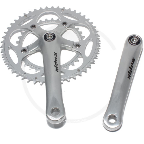 Stronglight Double Crank Set *Impact Compact* | 110mm BCD | Square Taper JIS - 175mm, 34/50 Teeth