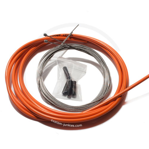 Bike brake and shift cable housing set with outer casing