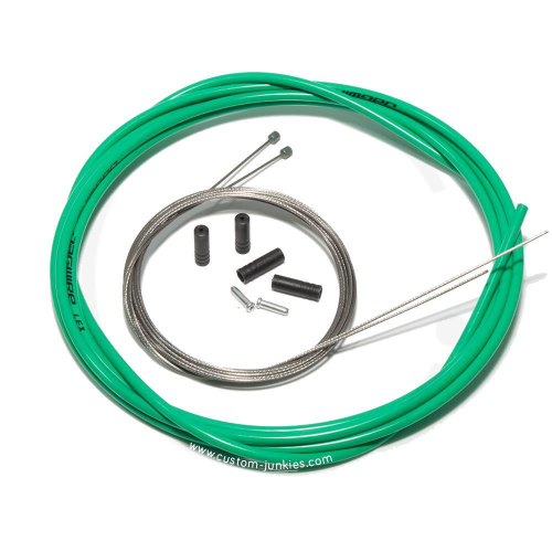 Jagwire Shift Cable Set | Jagwire LEX Outer & Stainless Steel Inner Cables - green