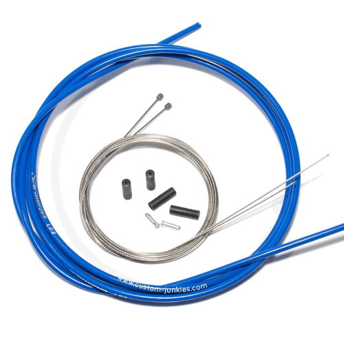 Jagwire Shift Cable Set | Jagwire LEX Outer & Stainless Steel Inner Cables - blue