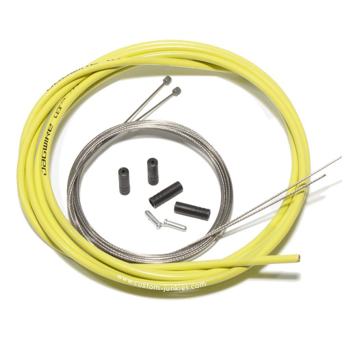Jagwire Shift Cable Set | Jagwire LEX Outer & Stainless Steel Inner Cables - yellow