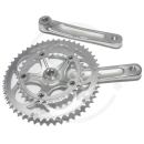 Double Compact Crank Set *8219* | 50/34 | 110mm BCD | Square Taper JIS - silver, 170mm