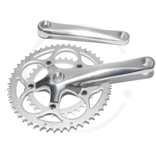 Double Compact Crank Set *8219* | 50/34 | 110mm BCD | Square Taper JIS - silver, 175mm