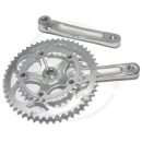 Double Compact Crank Set *8219* | 50/34 | 110mm BCD | Square Taper JIS - silver, 175mm