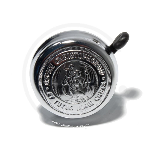 St. Christopherus Bicycle Bell | Chrome-plated | 60mm Diameter