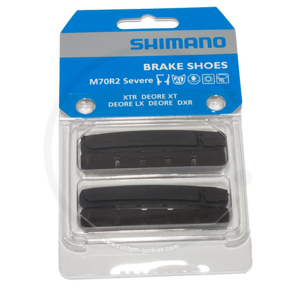 Shimano M70ct4 Cartridge V Brake Shoe Bike Pads Xtr/xt/lx Deore 2 Pairs for sale online 