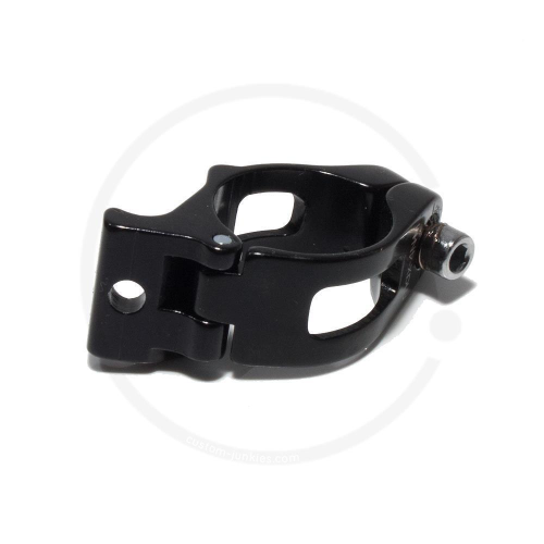 Rahmen Adapter Schelle für Anlöt-Umwerfer | Aluminium - schwarz, 28,6mm