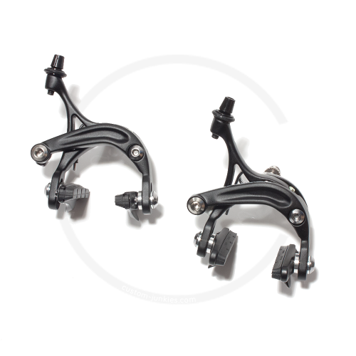 Campagnolo Record Bremsen-Set – Skelett Dual Pivot Vorne & Mono Hinten, Schwarz, 49 Mm, 284 G