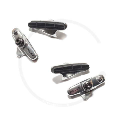 XLC BS-R02 Cartridge Road Bremsschuhe für Shimano / Universal | 55mm | silber | 4er Set