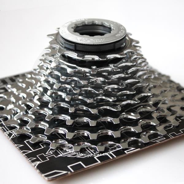 Cassette Miche Primato 9 Vitesses Compatible Shimano - Ratio 12/29, Argent, Pour Vélo Route