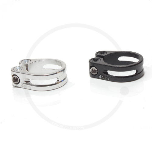 Alloy Seat Clamp with Hex Head Bolt | 31.8mm | silver or black