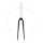 Carbon Racing Fork 3K Finish 28" Road | IHS Tapered 1 1/8" - 1 1/2" | 300mm Alloy Steerer