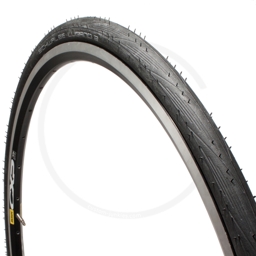 Schwalbe Lugano II Endurance Reinforced | Road Bike Clincher Tyre | black | 700x25C