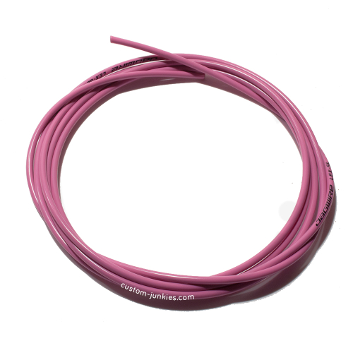 Jagwire LEX SL 4mm Slick-Lube Shift Housing Cable | 10 Meter Roll | Pink | Low Friction For Smooth Bicycle Shifting