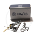 Dia Compe ENE "Silver" W-Shift Rahmen Schalthebel für Anlötsockel Unterrohr | 6-10 fach