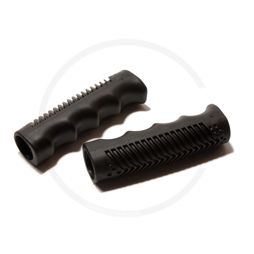 Retro Griffe mit Griffmulden | schwarz | 110mm