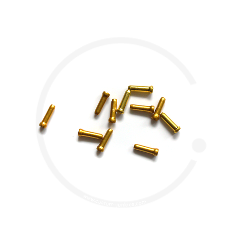 Jagwire Brake Inner End Cap (Ø 1.6mm) - gold