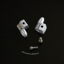 Schaltsockeladapter / Zuggegenhalter, einstellbar | silber-matt | 2 Stück